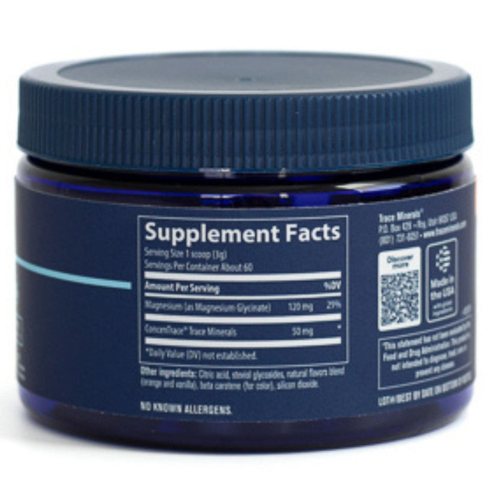 Trace Minerals Magnesium Glycinate Powder - Orange Dream 180g