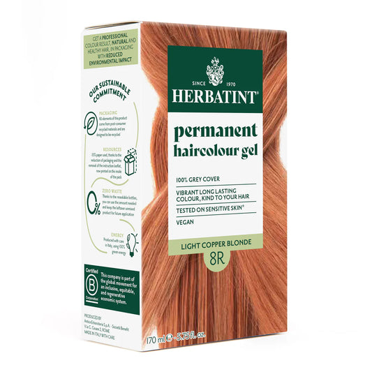 Permanent Hair Color Gel - 8R Light Copper Blonde