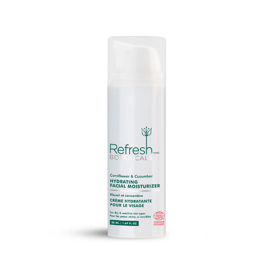 Hydrating Facial Moisturizer - Cornflower & Cucumber - 50 mL