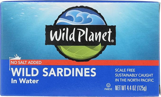 Wild Sardines in Water (No Salt Added) 4.4 oz
