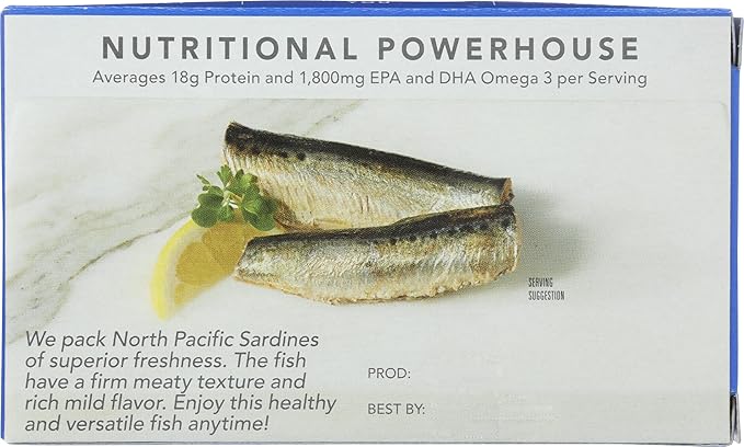 Wild Sardines in Water (No Salt Added) 4.4 oz