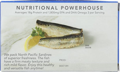 Wild Sardines in Water (No Salt Added) 4.4 oz