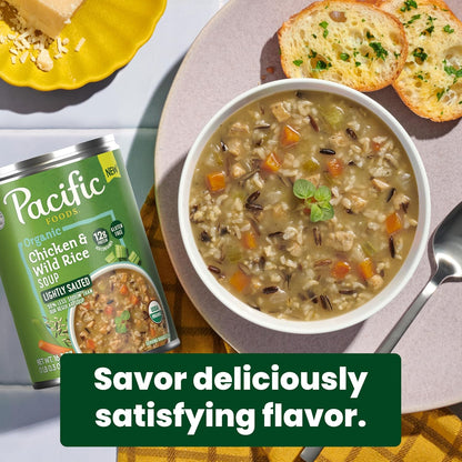 Pacific Foods, Soup Chicken Wild Rice Low Sodium Organic, 16.3 oz