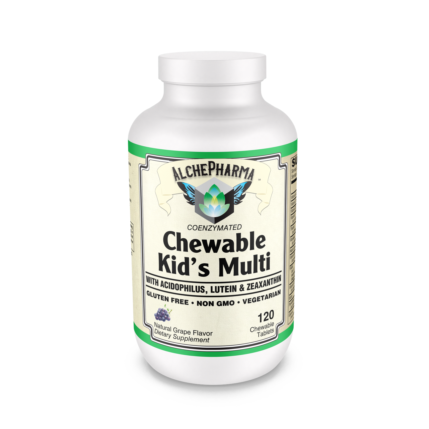 Kid's Multi - Coenzymated, Chewable, Grape Flavor - 120 Tablets
