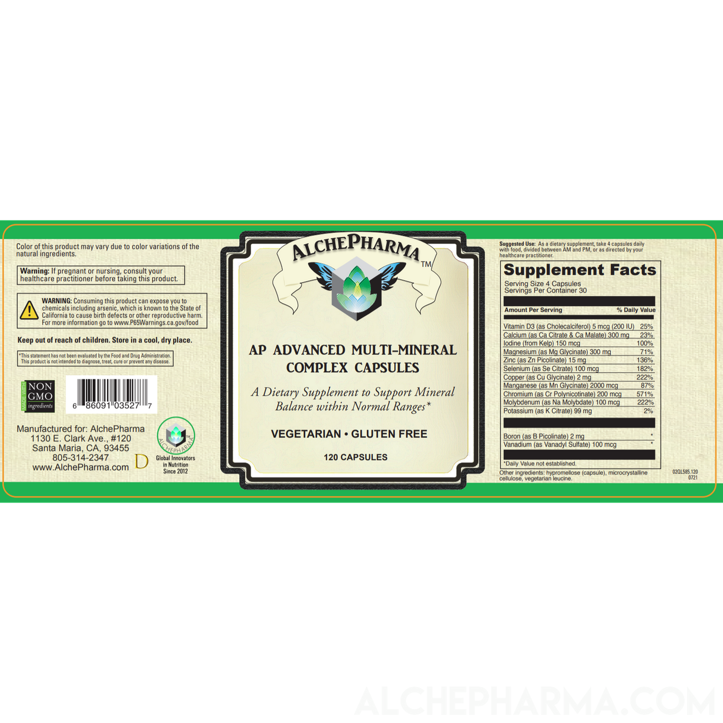 AP Advanced Multi-Mineral Complex Capsules-AlchePharma