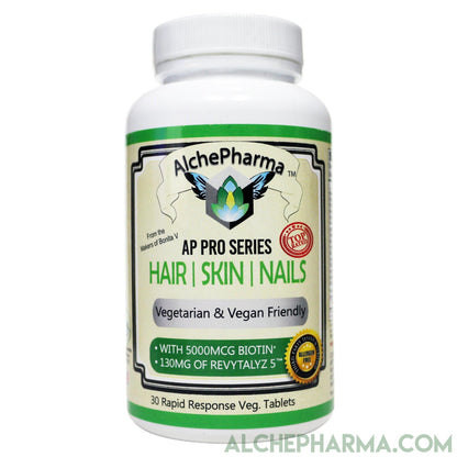 AP Hair Skin Nails Pro Series ( Bonita - Revytalz 5 Blend) - Rapid Response Vegan Tablet-Hair Skin Nails-AlchePharma