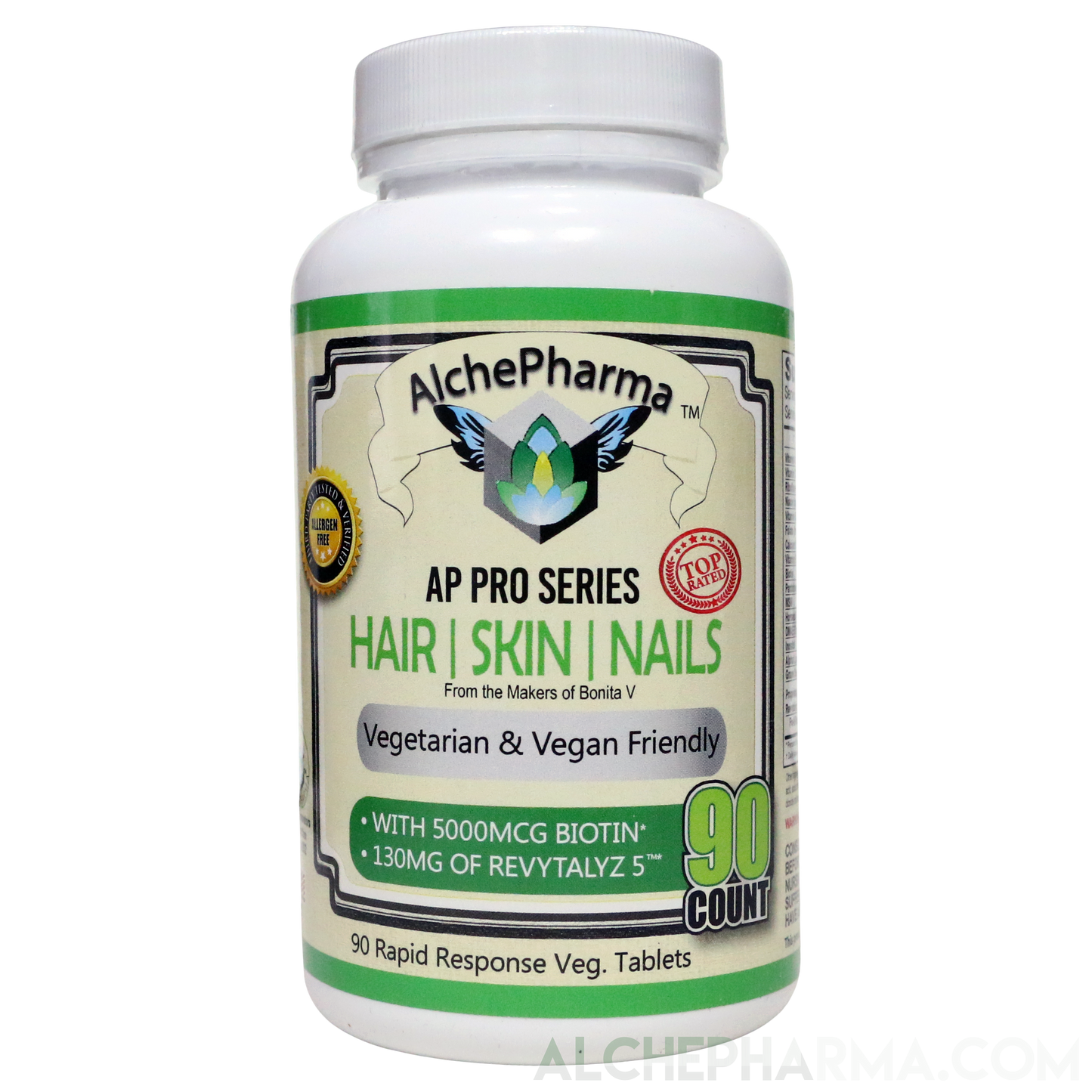 AP Hair Skin Nails Pro Series ( Bonita - Revytalz 5 Blend) - Rapid Response Vegan Tablet-Hair Skin Nails-AlchePharma
