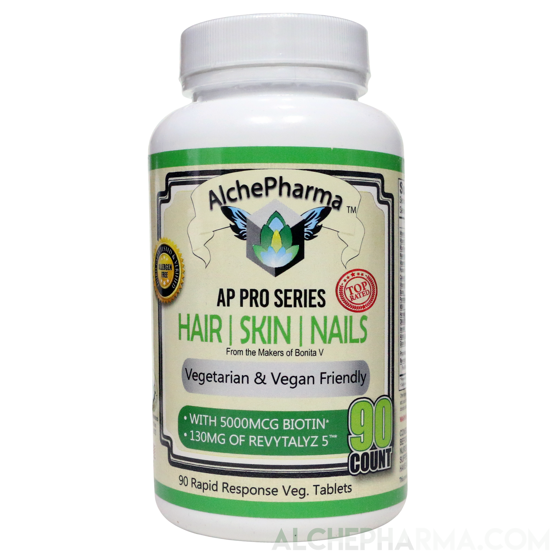 AP Hair Skin Nails Pro Series ( Bonita - Revytalz 5 Blend) - Rapid Response Vegan Tablet-Hair Skin Nails-AlchePharma