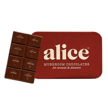 Alice Mushroom Chocolates - For Arousal and Pleasure - 16 Squares