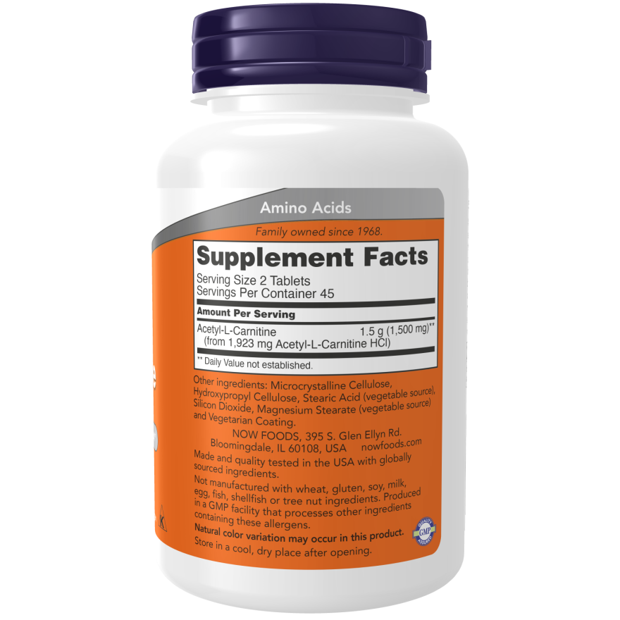 Acetyl-L-Carnitine 750 mg Tablets-Amino Acids-AlchePharma