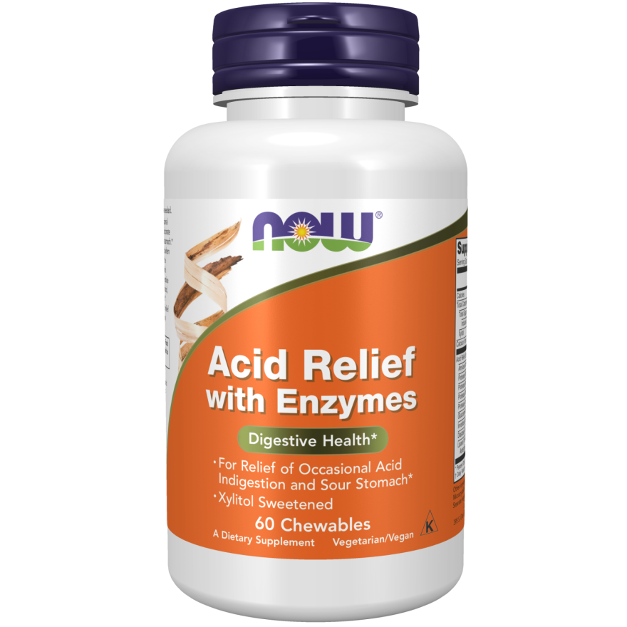 ACID RELIEF CHEW ENZYMES 60 LOZ-Digestive Support-AlchePharma
