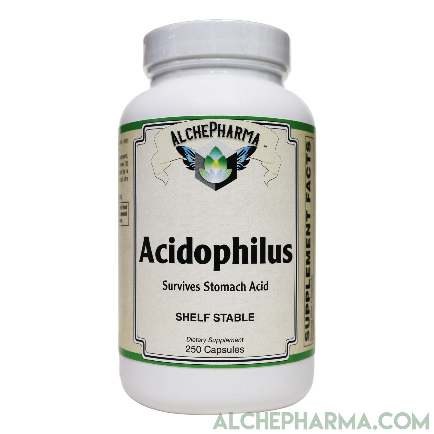 Acidophilus w/ Lactic Acid Producing strains L. acidophilus (La-14 ) and L. bulgaricus (La-64 ) 500 million viable cells per capsule-Probiotics-AlchePharma