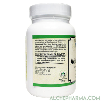 Acidophilus w/ Lactic Acid Producing strains L. acidophilus (La-14 ) and L. bulgaricus (La-64 ) 500 million viable cells per capsule-Probiotics-AlchePharma