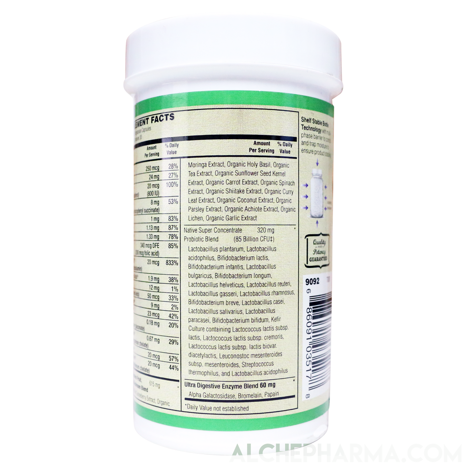 Active Men's 50+ 85 Billion Probiotic Formula - Super Concentrate Probiotic Blend, a Multi-Strain Probiotic with Kefir Culture-Vitamins & Supplements-AlchePharma