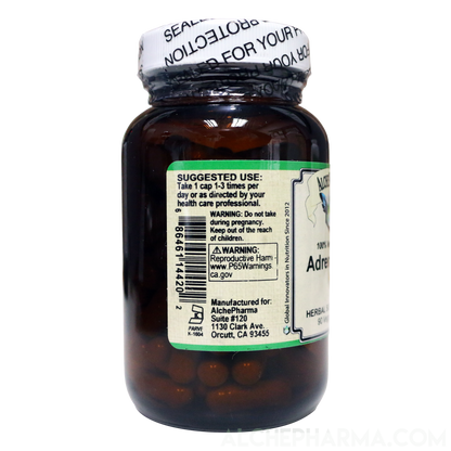 Adrenal Rx Powder Capsules Adaptogen Blend-Vitamins & Supplements-AlchePharma