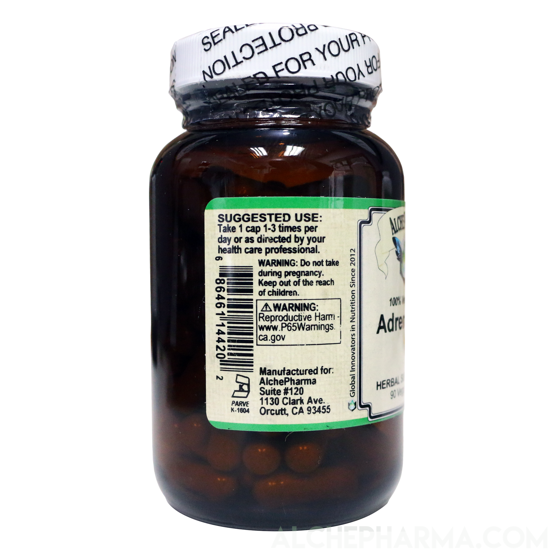 Adrenal Rx Powder Capsules Adaptogen Blend-Vitamins & Supplements-AlchePharma