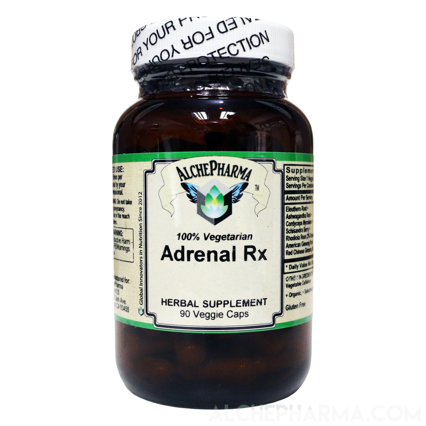 Adrenal Rx Powder Capsules Adaptogen Blend-Vitamins & Supplements-AlchePharma