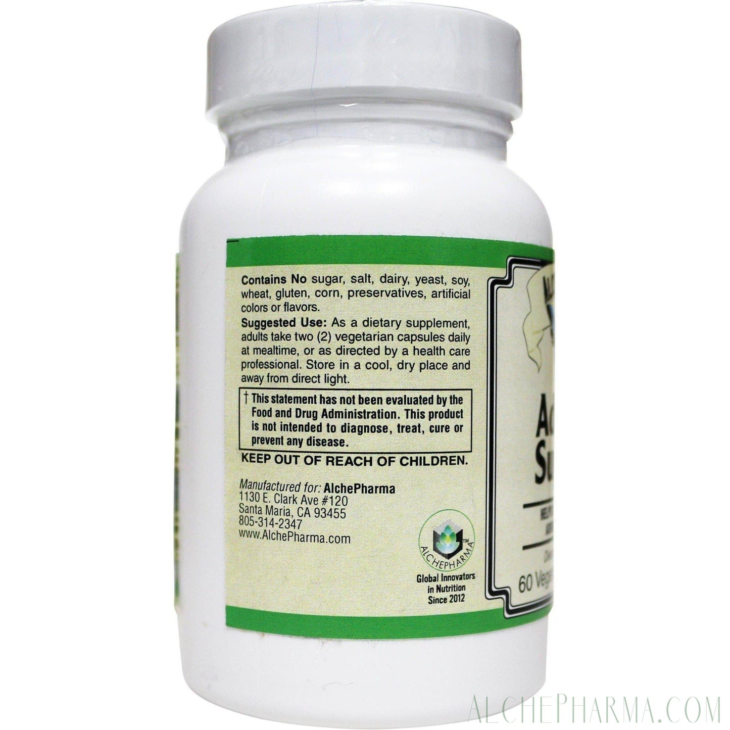 Adrenal Support-AlchePharma-60 Veg Caps-AlchePharma