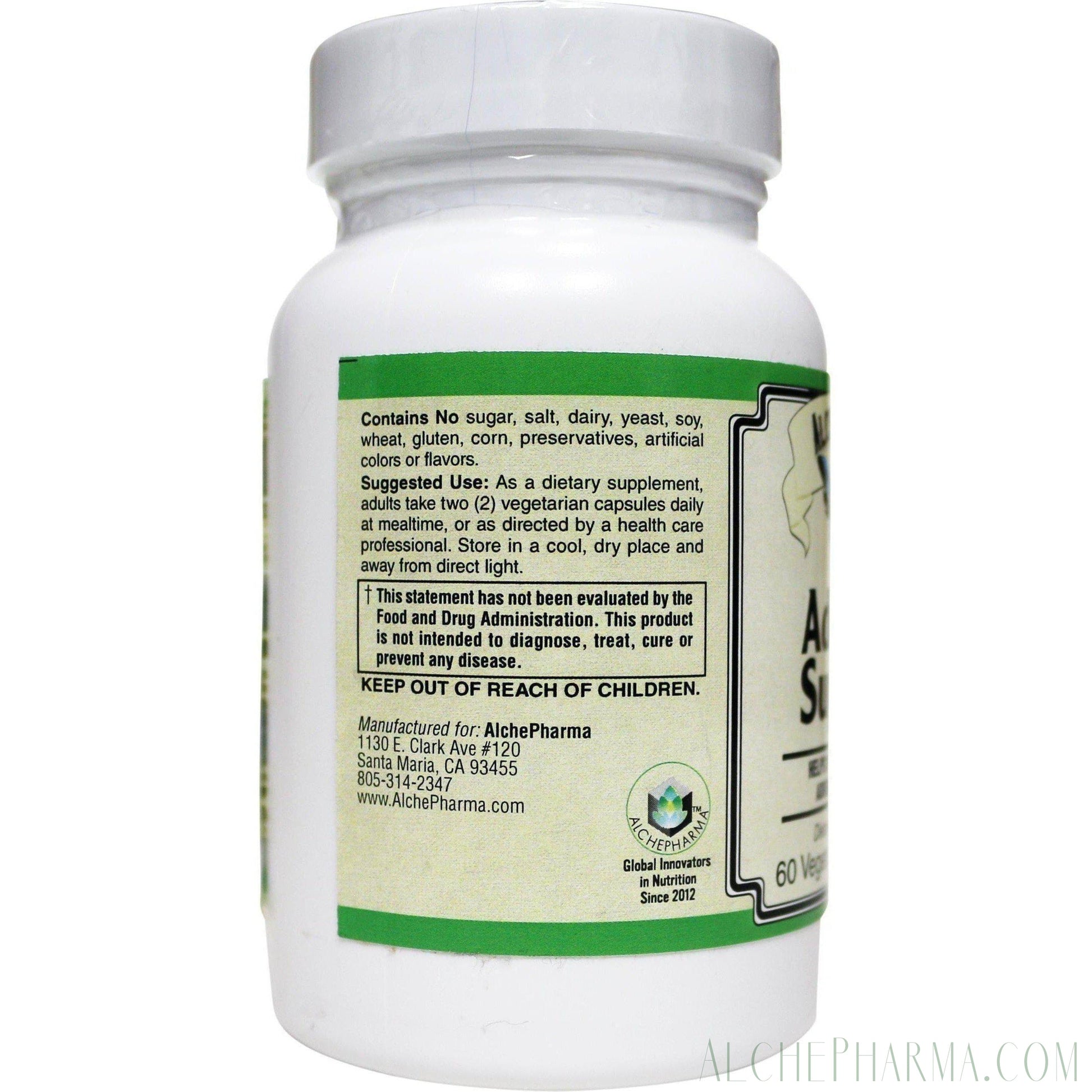 Adrenal Support-AlchePharma-60 Veg Caps-AlchePharma