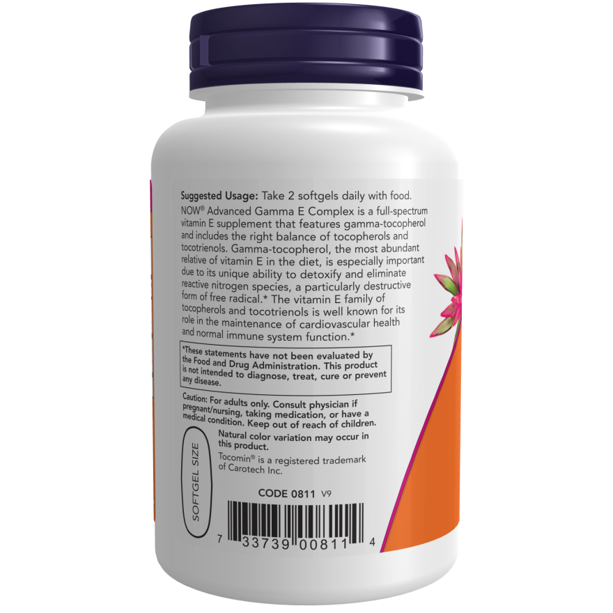 Advanced Gamma E Complex 120 Softgels-Vitamins-AlchePharma