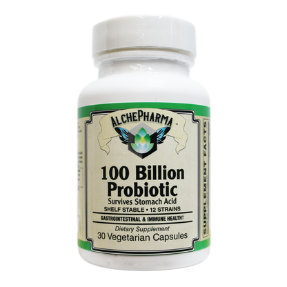 AlchePharma 100 Billion Ultimate Survival Probiotic with Bio-Enhanced Acid Resistant Strains (B.E.A.R.S.) and FiberAid® Prebiotic-probiotics-AlchePharma