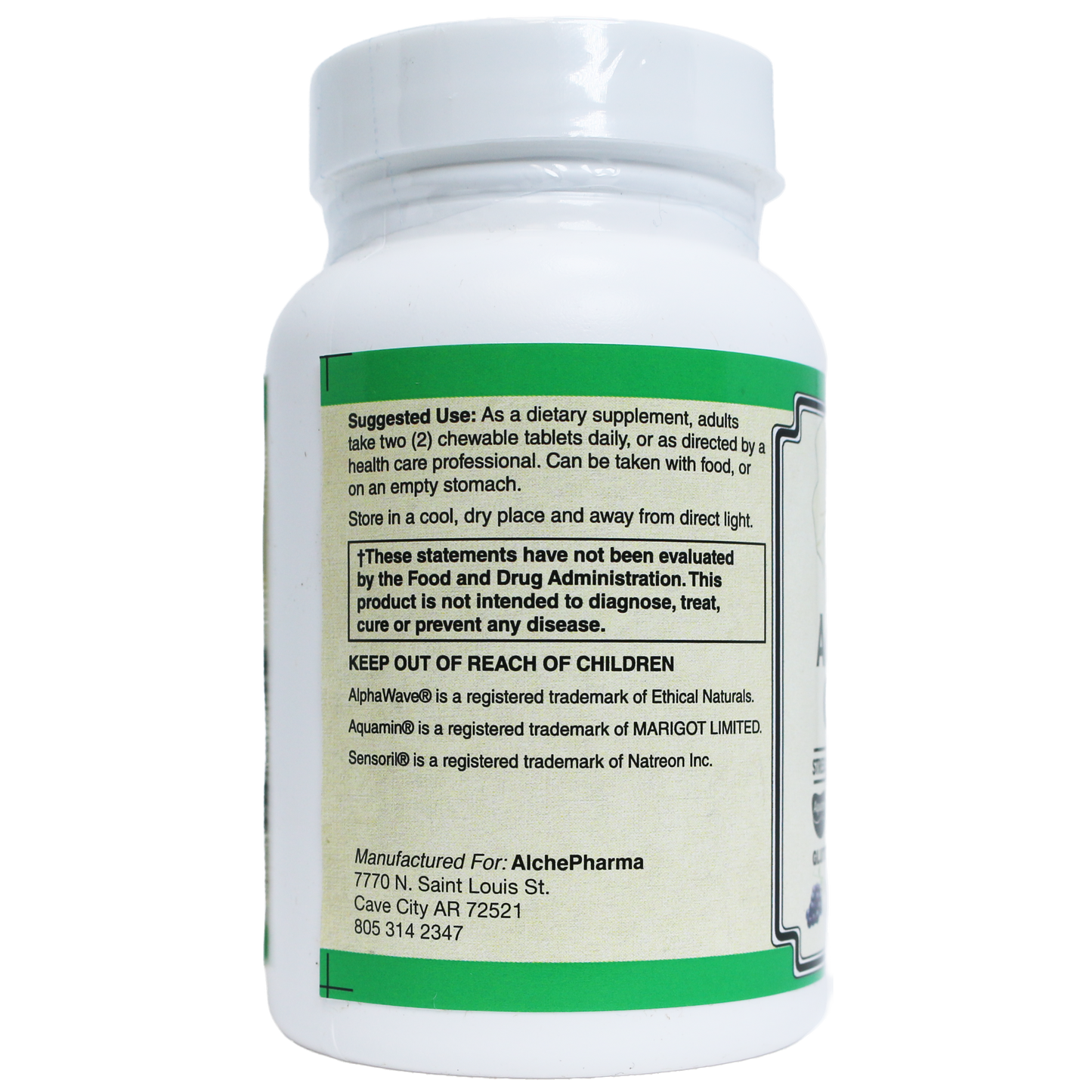 AlchePharma Adult Calm Chewable-AlchePharma