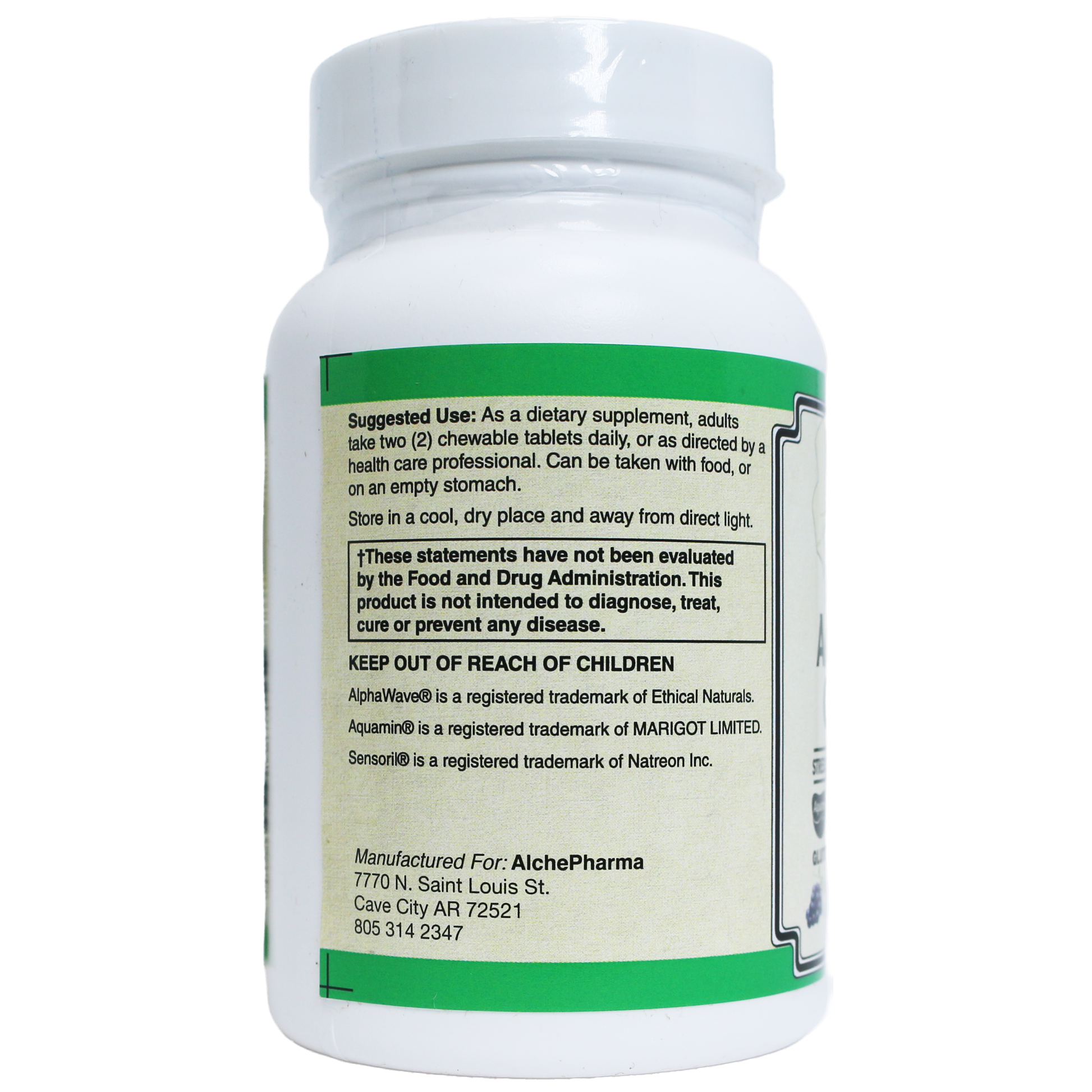 AlchePharma Adult Calm Chewable-AlchePharma