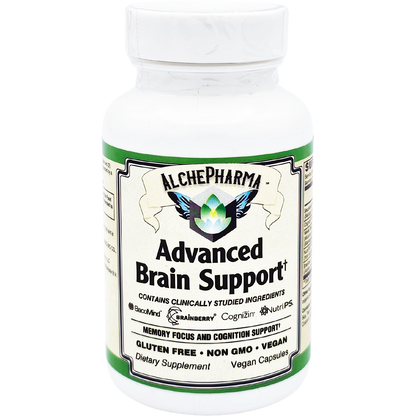 AlchePharma Advanced Brain Support: Enhance Memory, Focus, and Cognition. Vegan-AlchePharma