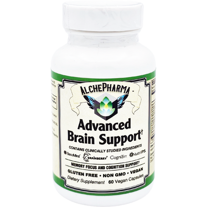 AlchePharma Advanced Brain Support: Enhance Memory, Focus, and Cognition. Vegan-AlchePharma