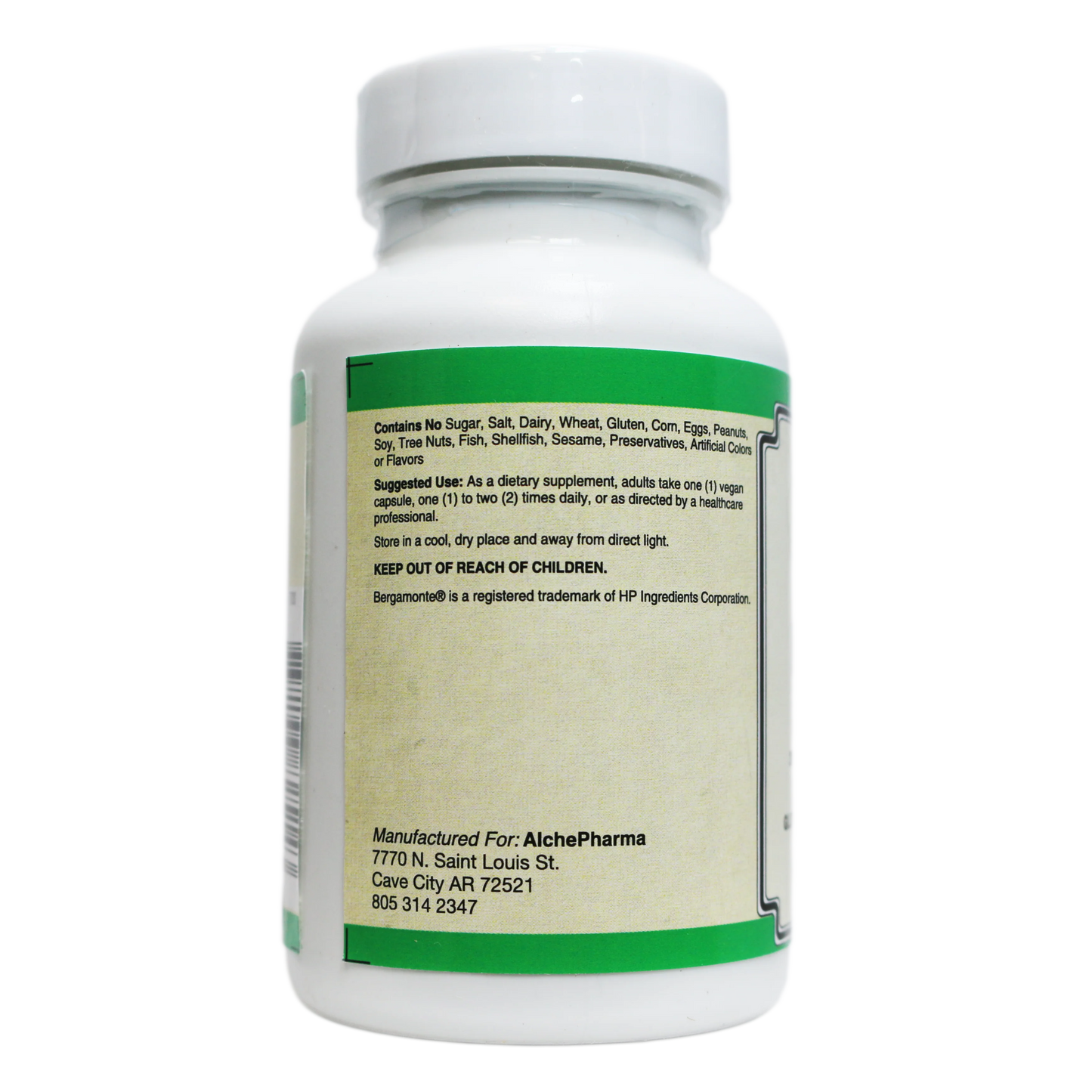 Bergamonte® - 500 Mg Bergamot Orange fruit extract (standardized to 38% polyphenols)