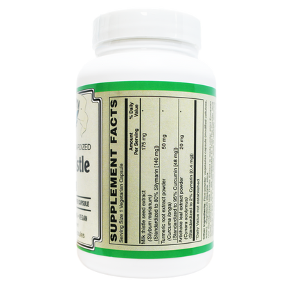 Milk Thistle Extract Plus ( European standardized, EUROMED S.A. ) , Standardized to 80% Silymarin providing 140mg per capsule-Herb-AlchePharma