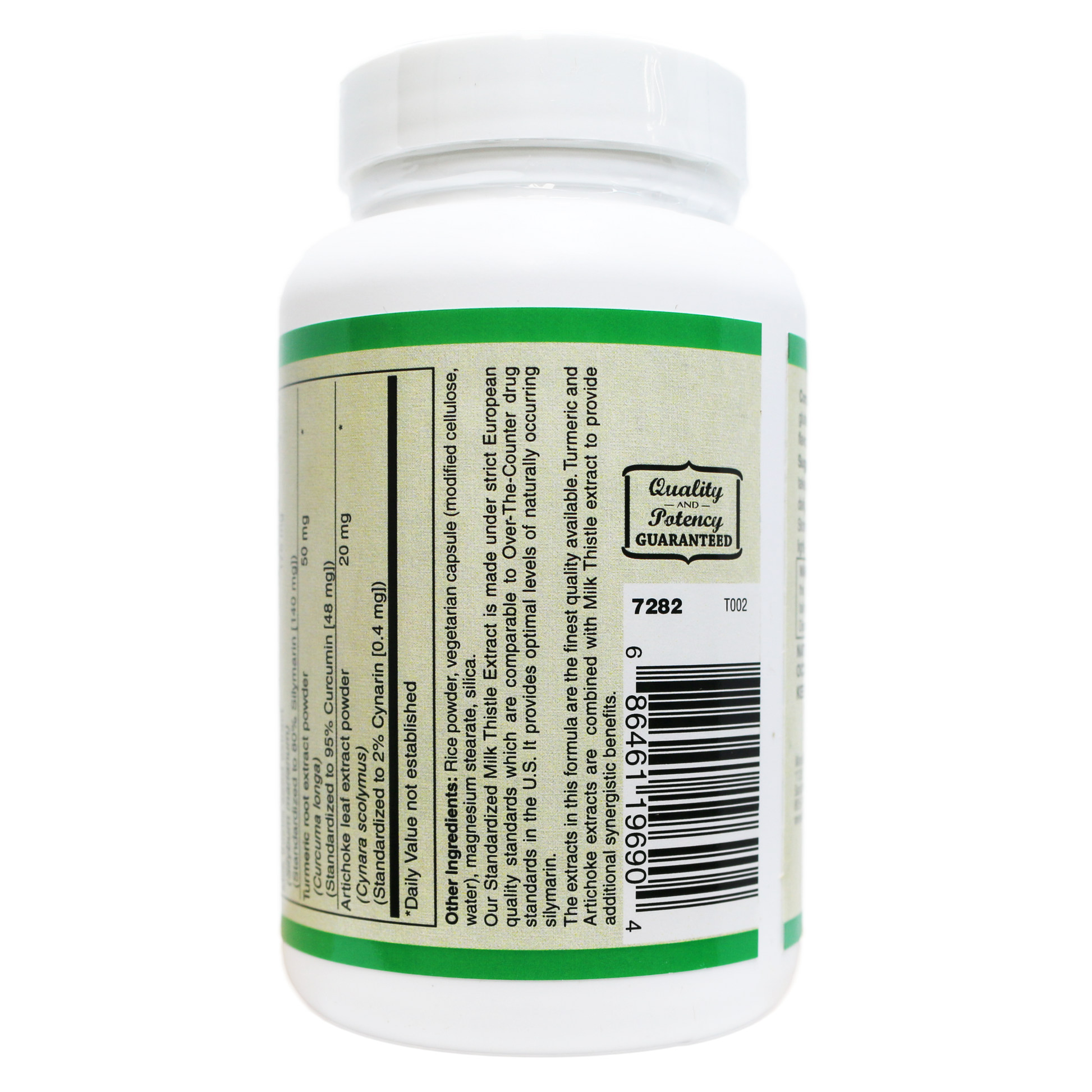 Milk Thistle Extract Plus ( European standardized, EUROMED S.A. ) , Standardized to 80% Silymarin providing 140mg per capsule-Herb-AlchePharma