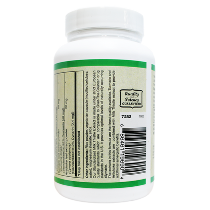 Milk Thistle Extract Plus ( European standardized, EUROMED S.A. ) , Standardized to 80% Silymarin providing 140mg per capsule-Herb-AlchePharma