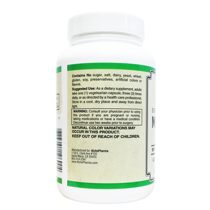 Milk Thistle Extract Plus ( European standardized, EUROMED S.A. ) , Standardized to 80% Silymarin providing 140mg per capsule-Herb-AlchePharma