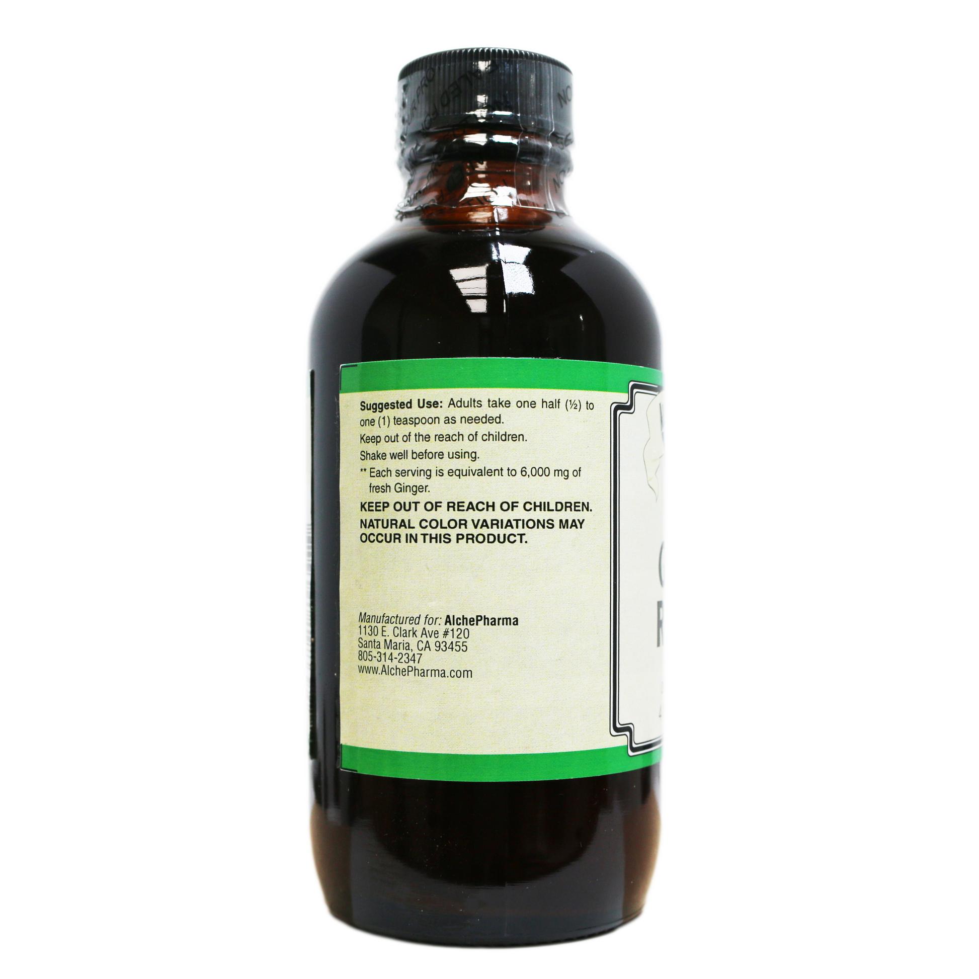 AlchePharma Ginger Rescue Liquid Concentrate: The Power of Organic Ginger-Vitamins & Supplements-AlchePharma