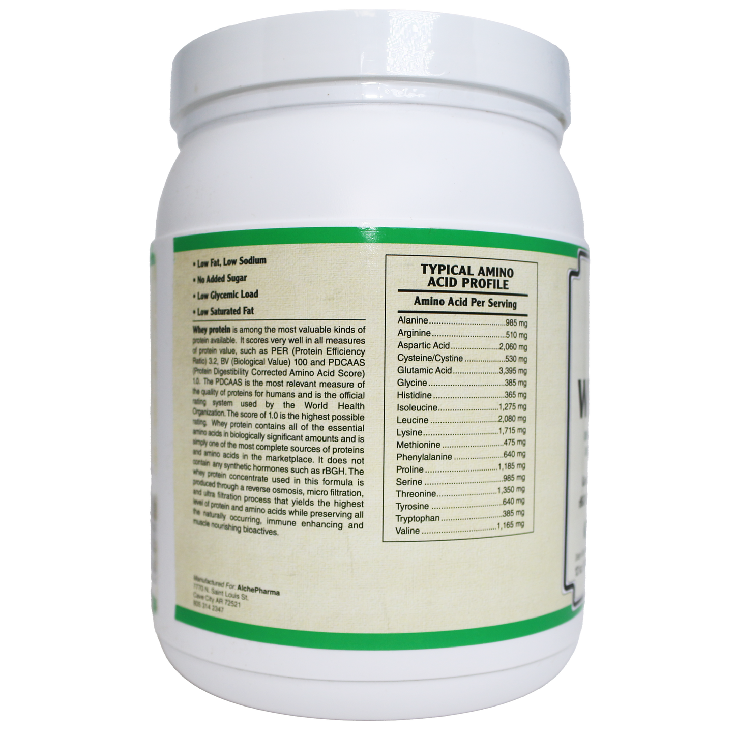 AlchePharma Premium Whey Blend (Concentrate & Isolate) - Natural Vanilla (Copy)-Protein Powders-AlchePharma