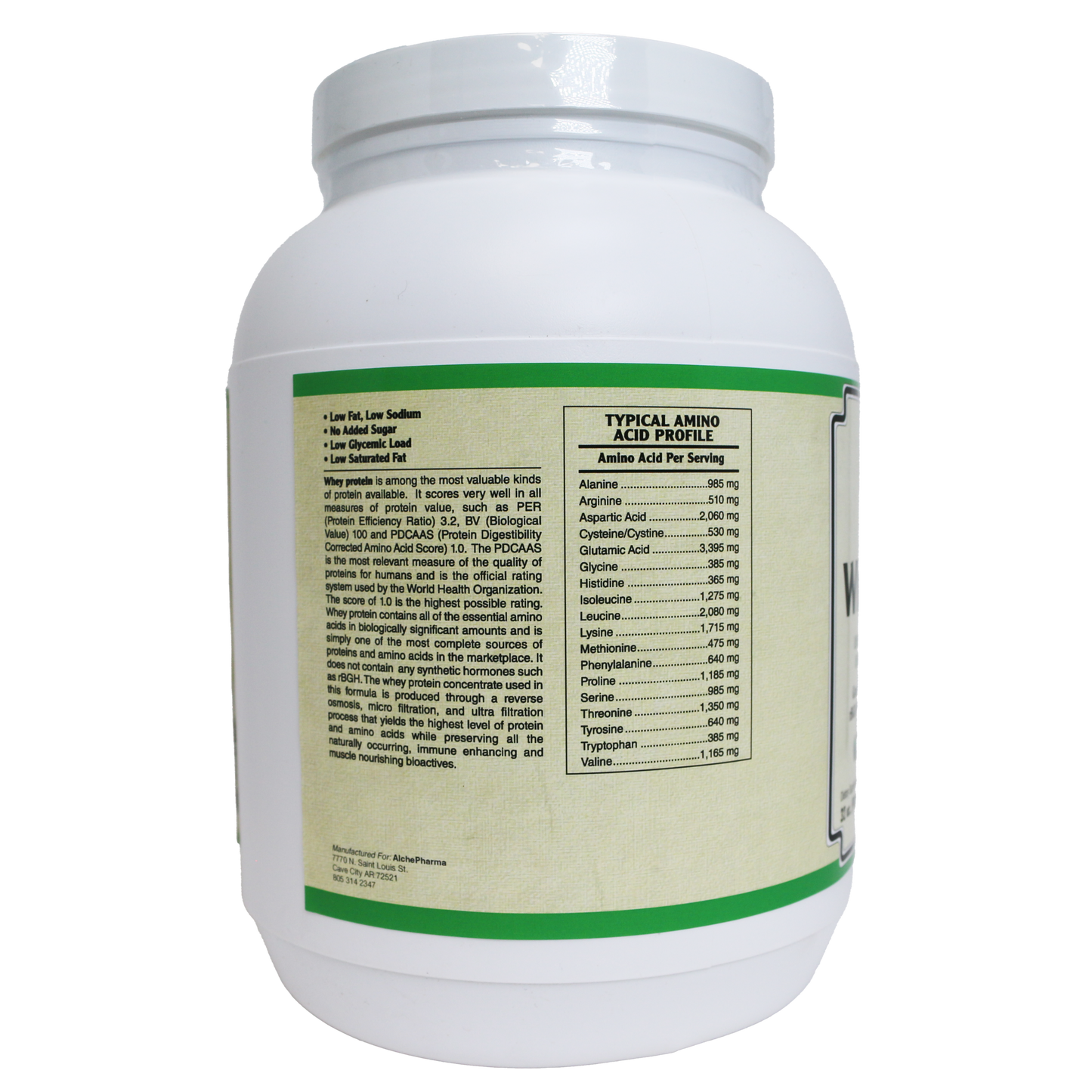 AlchePharma Premium Whey Blend (Concentrate & Isolate) - Natural Vanilla (Copy)-Protein Powders-AlchePharma