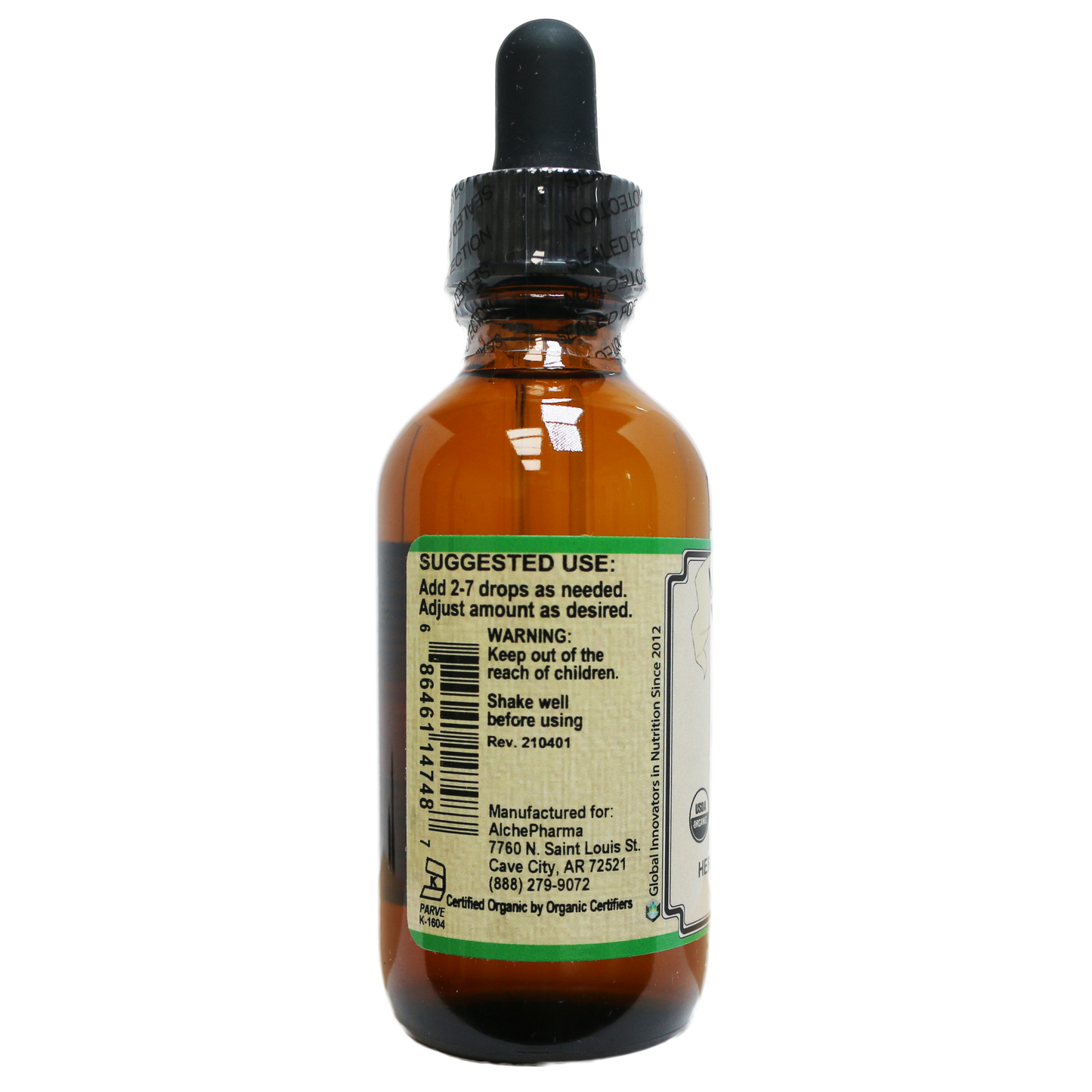 Stevia Organic Leaf Extract ( Unflavored )-Sweeteners-AlchePharma