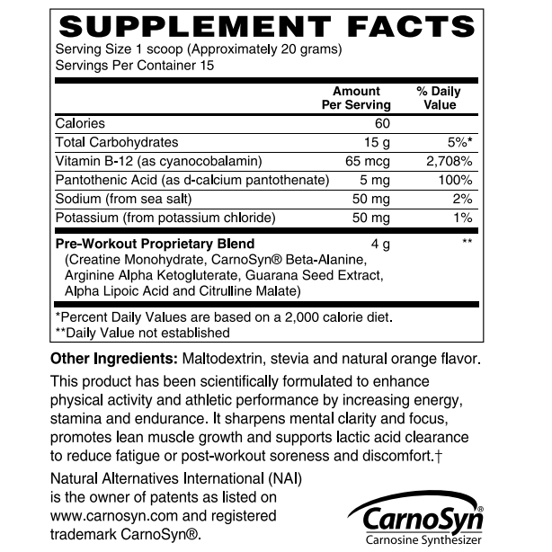 PRE-Workout Formula Clean Fit™ Fast Acting Creatine, beta-alanine, arginine, Kreb Cycle intermediates, guarana and more.-Pre Workout-AlchePharma