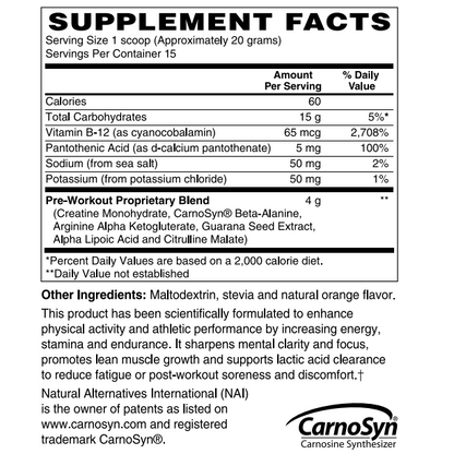 PRE-Workout Formula Clean Fit™ Fast Acting Creatine, beta-alanine, arginine, Kreb Cycle intermediates, guarana and more.-Pre Workout-AlchePharma