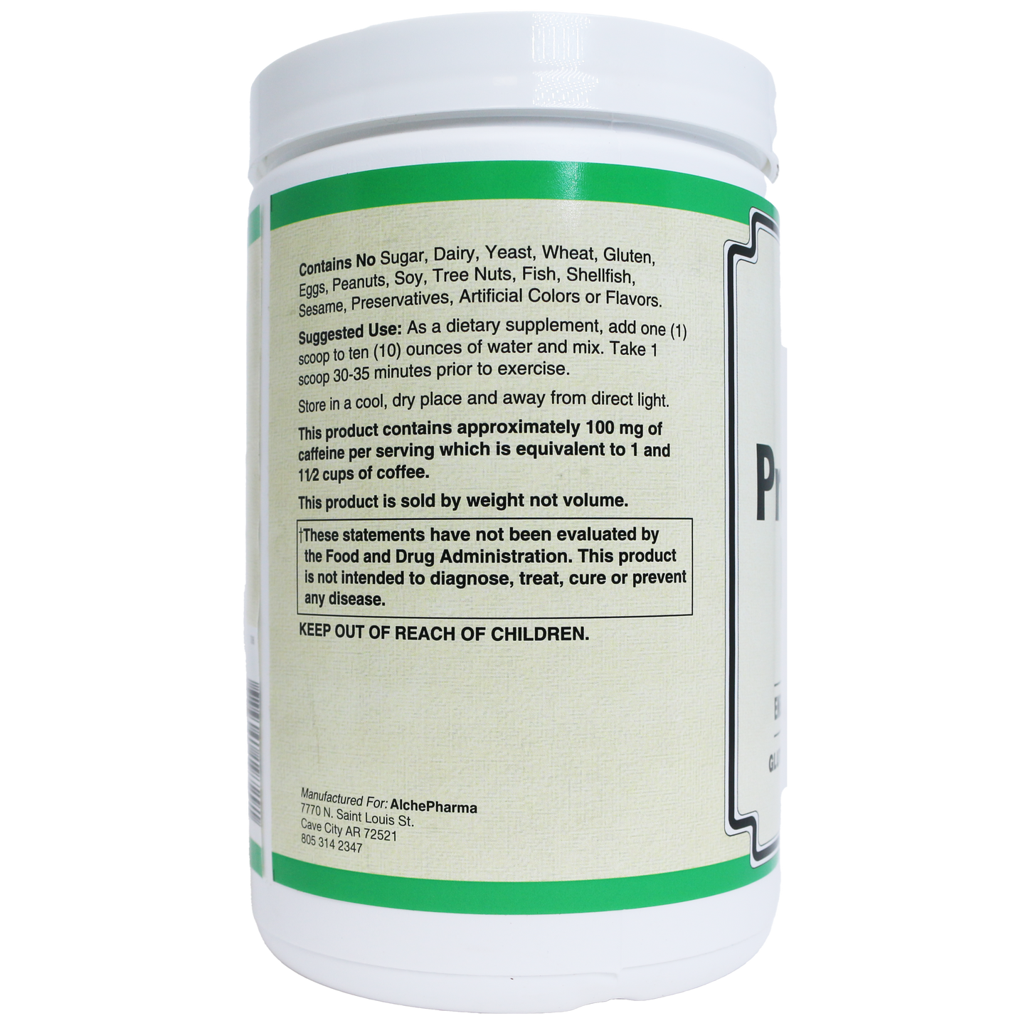 PRE-Workout Formula Clean Fit™ Fast Acting Creatine, beta-alanine, arginine, Kreb Cycle intermediates, guarana and more.-Pre Workout-AlchePharma