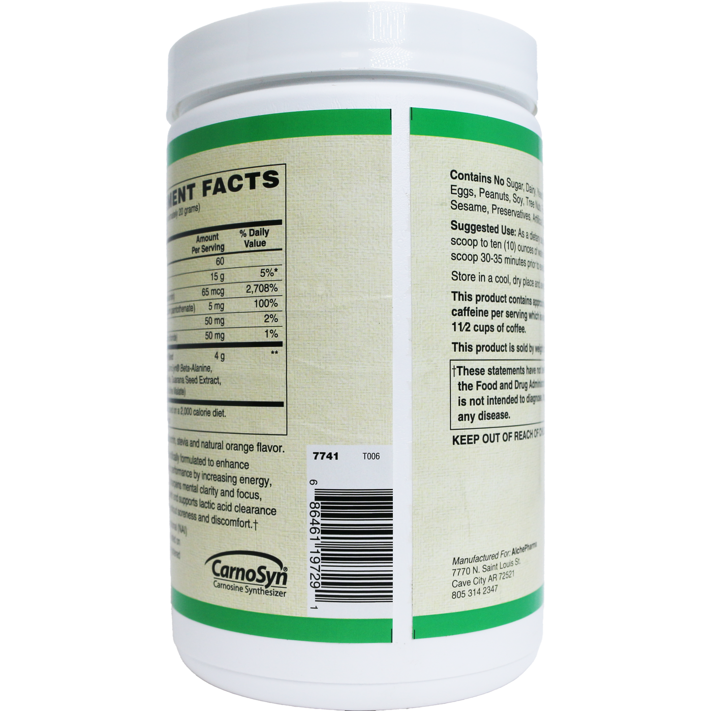 PRE-Workout Formula Clean Fit™ Fast Acting Creatine, beta-alanine, arginine, Kreb Cycle intermediates, guarana and more.-Pre Workout-AlchePharma