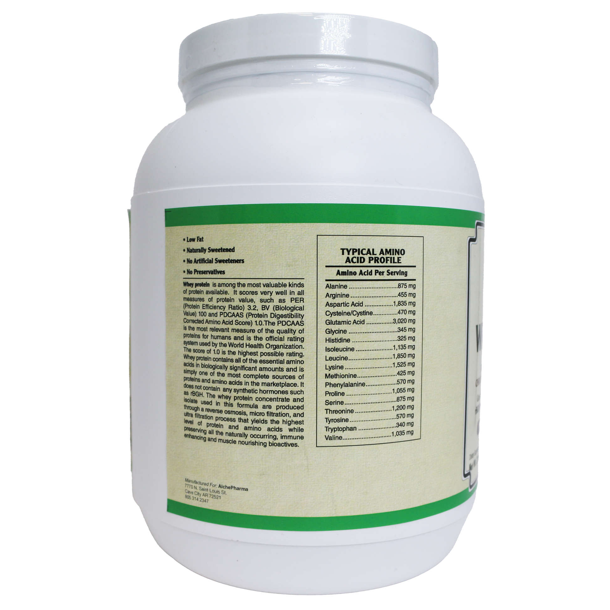 AlchePharma Premium Whey Blend (Concentrate & Isolate) - Natural Chocolate-Protein Powders-AlchePharma