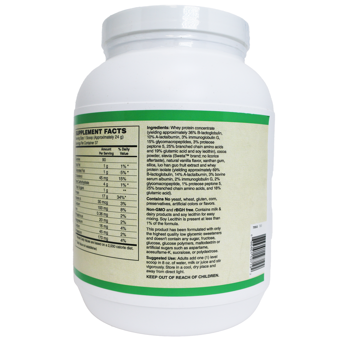 AlchePharma Premium Whey Blend (Concentrate & Isolate) - Natural Chocolate-Protein Powders-AlchePharma