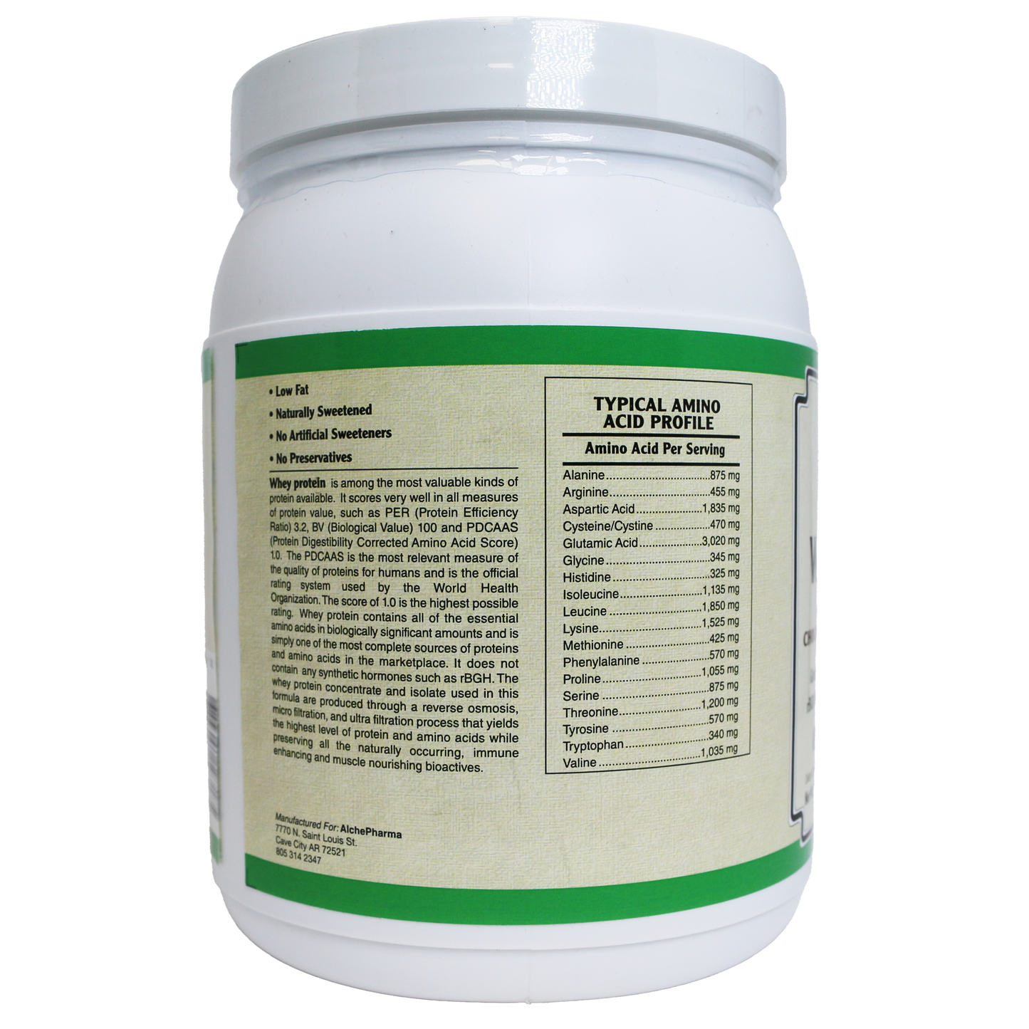 AlchePharma Premium Whey Blend (Concentrate & Isolate) - Natural Chocolate-Protein Powders-AlchePharma