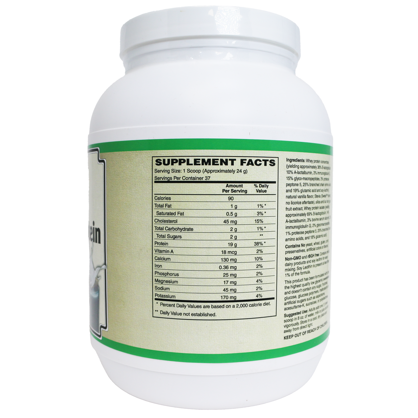 AlchePharma Premium Whey Blend (Concentrate & Isolate) - Natural Vanilla-Protein Powders-AlchePharma