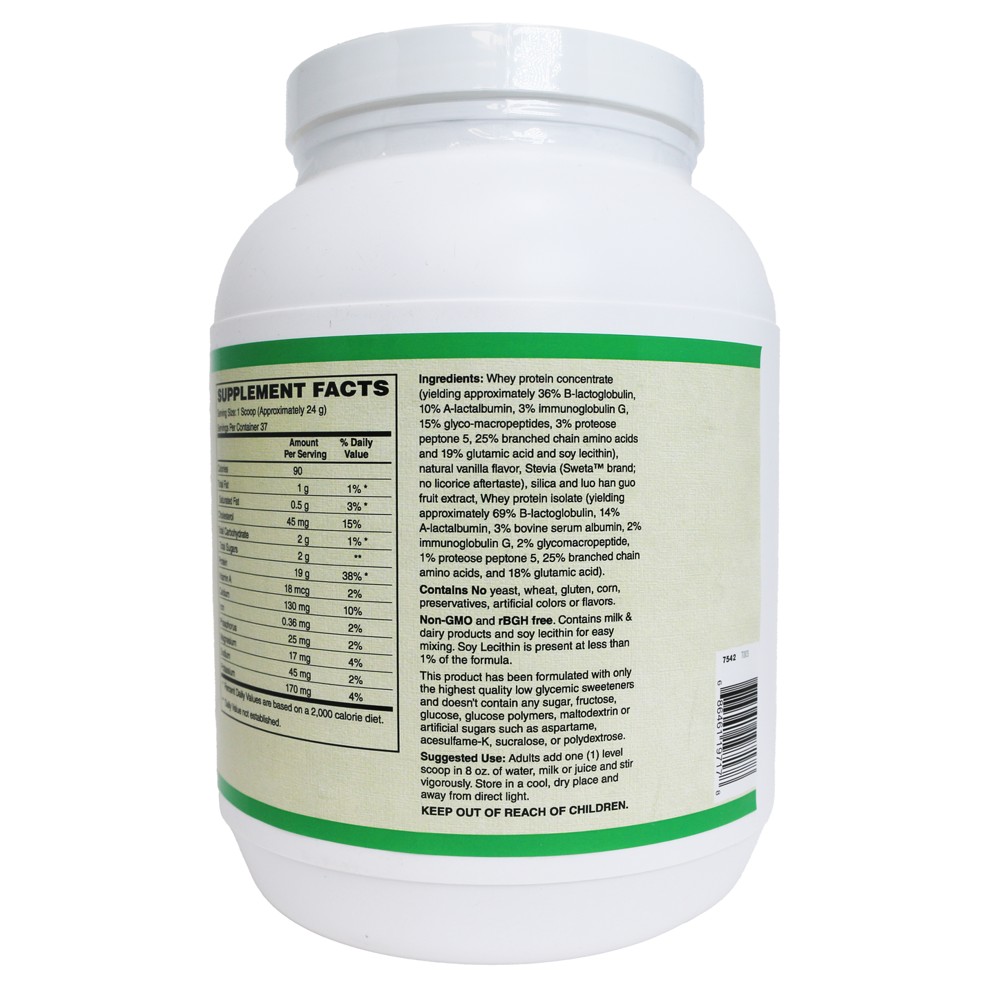 AlchePharma Premium Whey Blend (Concentrate & Isolate) - Natural Vanilla-Protein Powders-AlchePharma