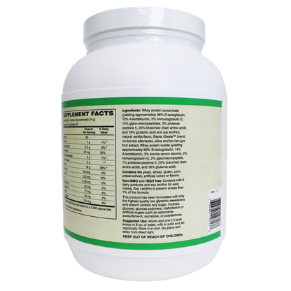 AlchePharma Premium Whey Blend (Concentrate & Isolate) - Natural Vanilla-Protein Powders-AlchePharma