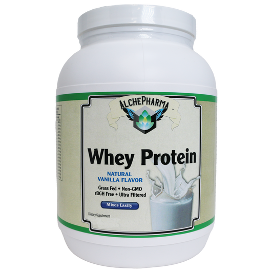 AlchePharma Premium Whey Blend (Concentrate & Isolate) - Natural Vanilla-Protein Powders-AlchePharma