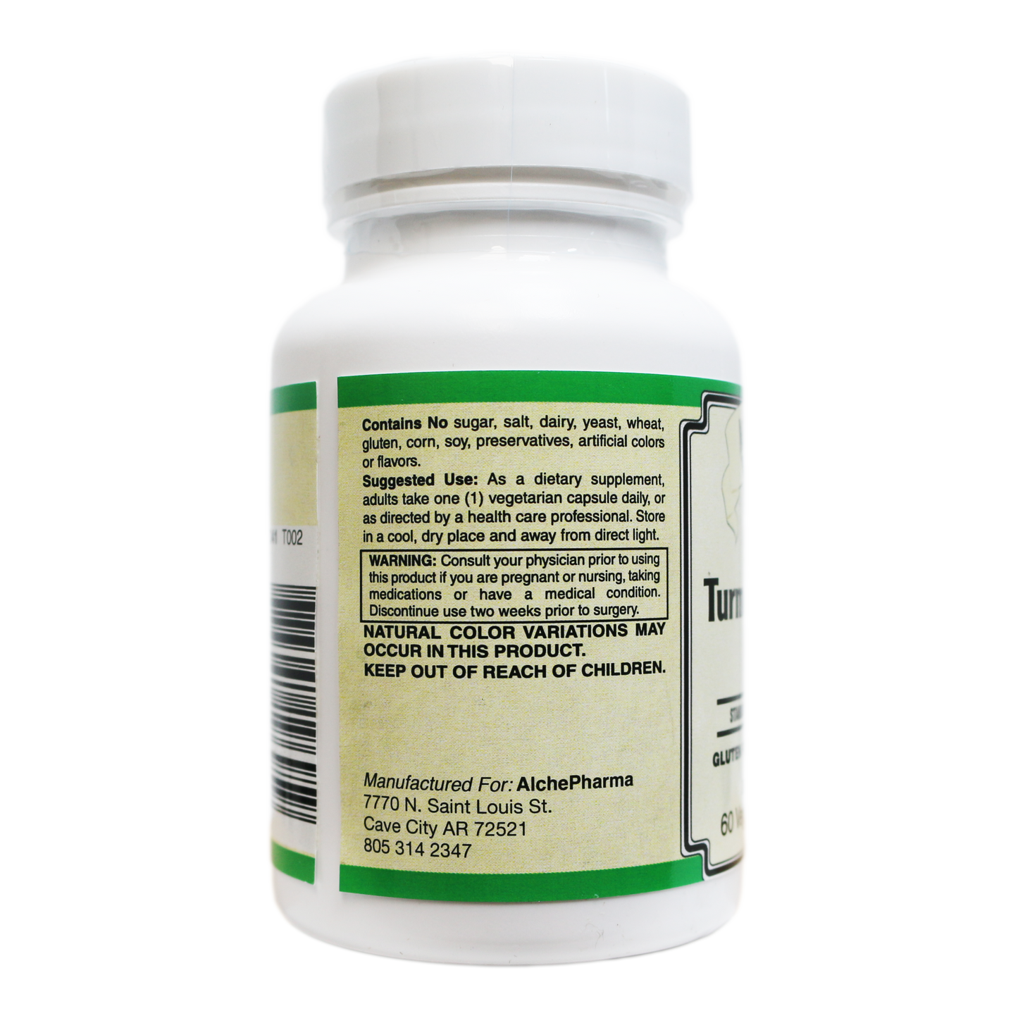 AlchePharma Radiant Turmeric 500: The Gold Standard 95% Curcuminoid Extract-Anti_Inflammatory-AlchePharma